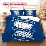 Birmingham City logo Muster Voodipesu Kodukaunistus S&uuml;nnip&auml;evakingitus (1 * tekikott + 2 * padjap&uuml;&uuml;ri, ilma s&uuml;damikuta) 135x200cm