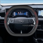 Auto nahast roolikatete Opel Frontera 2025 jaoks Kahekordne D-kujuline Suvine Auto Roolikatete Opel Frontera 2025 Tarvikud