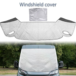 1 tk matkaauto termiline esiklaasi kattekomplekt (mustaks t&otilde;mbav) Fiat Ducato, Peugeot Boxer, Citroen Relay jaoks 1PC gray
