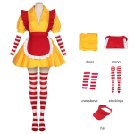 2 Broke Girls Halloweeni Cosplay Kleit Fantaasiateemaga Teema&uuml;ritusteks S yellow