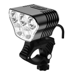 Super hele jalgrattavalgusti 5000LM 8.4V 5 LED-pirni Jalgrattavalgusti Super hele IPx5 Veekindel Elektrijalgratta Tarvikud Handlebar&5000LM gray