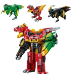 Keeppley ehitusklotsid Zyuden Sentai Kyoryuger T-Rexi mudel Tugev Draakonijumal Dinosaurusm&auml;nguasi L&otilde;igatavad kaunistused Kingitus no box black