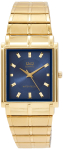 Q&Q Citizen Kell Analoog Veekindel, Metallrihm, Meeste QA80-002 Sinine beige