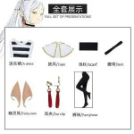 Anime Sousou no Frieren Frieren Cosplay Kost&uuml;&uuml;m T&auml;ielik R&uuml;&uuml; Keep Parukas &Uuml;likond Naistele Halloweeni Konventsiooniks xs (weight 32.5-40kg )