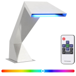 Roostevabast terasest basseinikaskaad RGB LED-idega 63,5 x 29 x 51 cm H&otilde;bedane