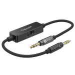 Cubilux 3,5 mm TRS liinilt mikrofonile summutuskaabel, 3-astmeline (-10dB/-20dB/-30dB) Stereo heliadapteri juhe DSLR/videokaameratele, 30 cm