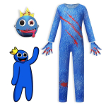2022 Uus Halloweeni kost&uuml;&uuml;m Laste vikerkaare s&otilde;prade &uuml;likond maskiga Vikerkaare s&otilde;prade Cosplay &uuml;likond 140cm blue