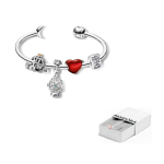 Pandora 925 Sterling H&otilde;bedast K&auml;ev&otilde;rud Naiste 596477 16-Brand Original Box white