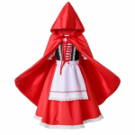 Kleit Kapiga Satiinist Keep Kapuutsiga Mugav Lastele 120 red