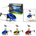 Moodsad lendavad mini-RC infrapuna-induktsioonhelikopteri &otilde;hus&otilde;iduki vilkuvad m&auml;nguasjad lastele sinine