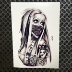 1 tk Disain Seksikas Mask Ajutine t&auml;toveeringuga kleebis Meeste Must Body Art Arm Veekindel