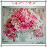 5D teemantmaaling roosa roos Lilled kivikivid ristpistes teemanttikandid 20*30 cm