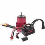 SURPASS HOBBY 3660 2600KV harjadeta mootor koos jahutusradiaatoriga ja 60A ESC koos BEC veekindlaga 1/10 jaoks punane