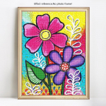 5D isetegemise teemantmaal, t&auml;is &uuml;mmargune lilleline kivist pilt tikandid, armas teemant 20X30