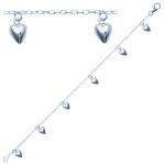 Les Tr&eacute;sors De Lily [D7251] - Bracelet Argent 'Amoureuse' argent&eacute; - 6 mm h&otilde;be