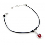 Les Tr&eacute;sors De Lily [K9581] &ndash; punane &bdquo;maasika&rdquo; h&otilde;bedane k&auml;ev&otilde;ru punane