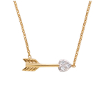 Altesse [N1845] - Collier plaqu&eacute; or 'Fl&egrave;che de Cupidon' kuld
