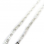 Les Tr&eacute;sors De Lily [N3381] - Collier Argent 'Cl&eacute;opatra' argent&eacute; (rhodi&eacute;) 1 rang h&otilde;be