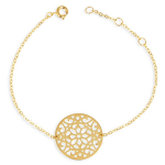 Les Tr&eacute;sors De Lily [Q3988] - Bracelet Plaqu&eacute; Or 'Carmen' - 19 cm 21 mm kuld