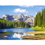 DIY t&auml;isring puur Teemantmaal Misurina Lake Dolomites Mosaiik Tikand Ristpiste 20X30CM