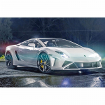 5D DIY &uuml;mmargune teemantv&auml;rvimine autode maastik Ristpistes 3D teemantmaastik, teemanttikandid 20X30CM