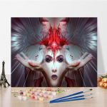 DIY maalimine numbrite j&auml;rgi Digitaalne &otilde;limaal Hobid Kujutav kunst &Otilde;limaal Numbrid Maalimine Numbrid &Otilde;limaal Kodukaunistus 40x50cm no frame