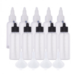 10 tk 65 ml Airbrush v&auml;rvipudel ja s&auml;ilituspudel koos 4 tk lehtri skaalajoonega, mis &uuml;hildub