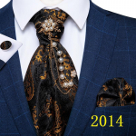 Vintage Paisley pulmapidulik Cravat Ascot Scrunch Self Gentleman pol&uuml;ester siidist vabaaja sallilips prossin&otilde;elaga 2014