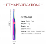 Nailwind 1PC Full Beauty Cuticle Remover Pusher Trimmer Callus Dead Skin Cut Tools Chameleon Fork Nail Manik&uuml;&uuml;r S&otilde;rme tarvik