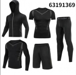 5 tk/komplekt meeste j&otilde;usaali treeningkompressioon&uuml;likond riided jooksmine s&ouml;rkimine treening sukkp&uuml;ksid treening dressid Spordiriided XL