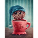 5D DIY Teemantmaal Maagiline M&uuml;ts &Ouml;&ouml;kull Teemanttikandid Ristpistes Komplekt t&auml;iskivimosaiigist kodukaunistus Round 20x30cm