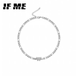 IF ME Ins Korea liblikas kaelakee Lihtne retro paks kett h&otilde;bedane kaelakee Choker ehted tarvikud kingitus