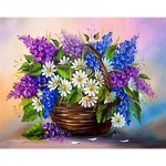 5D DIY Teemantmaali Lillede Ristpistes Komplekt Mosaiik Teemanttikandid Roos t&auml;is&uuml;mmargune puur Kodukaunistuse seinakunst kingitus Full Round 20x30CM