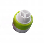 1 tk 3 auguga koogikaunistuskonverter 3 v&auml;rvi glasuuriga torude otsiku muundur tassikoogi d&uuml;&uuml;side siduri t&ouml;&ouml;riistade jaoks roheline