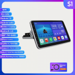 Autoraadio Hizpo 3G+32G 10,1-tolline 360&deg; p&ouml;&ouml;ratav 1 Din AutoRadio GPS universaalsele multimeediumipleierile Stereo 1DIN Video Autoraadio Carplay HeadUnit Audio S1 8Core 3G 32G
