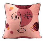 Les Tr&eacute;sors De Lily [R6761] - roosa 'Arty' sametist padi - 40x40 cm Heleroosa