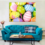 5D isetehtud teemantmaal V&auml;rvilised munad ristpistes t&auml;ispistes teemanttikandid mosaiikkunst Pilt kividest kaunistus kingitus Full Round 20x30cm