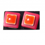 Les Tr&eacute;sors De Lily [R8203] - Oranžid punased  Coloring  k&otilde;rvar&otilde;ngad - 12x12 mm punane