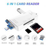 OTG SD TF kaardilugeja kiire edastus-C-t&uuml;&uuml;pi USB 2.0 mikro-USB m&auml;lukaardi adapter plug and play S&uuml;learvuti tugi 512 GB