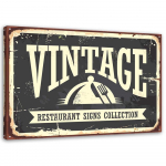 L&otilde;uenditr&uuml;kk Vintage Sign Retro 60x40 hall v&auml;rv