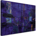 L&otilde;uenditr&uuml;kk Violetne abstraktne k&auml;sitsi maalitud 60x40 lilla