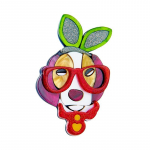 Blucome armas stiilis pross naistele, kandke suuri p&auml;ikeseprille, multifilmi, koerte naiste prossid, akr&uuml;&uuml;lmaterjalist, t&uuml;drukute ehted kingituseks punane