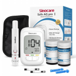 Sinocare Safe AQ Pro I Mudel Diabeedi Veresuhkru Monitor Veresuhkru J&auml;lgija 50/100/200 Testribaga Veret&uuml;&uuml;bi Hoiatus kit 50 - mg/dL