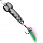 Hard Metal Wobble kala lusikas Feather Hook kalastustarbed One Size
