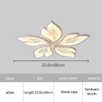 Moodne 23,6-tolline h&auml;mardatav s&uuml;vistatav kaugjuhtimispult akr&uuml;&uuml;llehega laevalgusti elutuppa, s&ouml;&ouml;gituppa magamistuppa 3color LED remote control valge