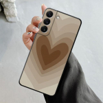 Telefoni&uuml;mbris Samsung Galaxy S23 S22 S21 S20 Fe Ultra S10 S9 S8 Plus Note 20ultra 10plus Fashion Brown Love Wood Grain Texture jaoks Samsung Note 10 Plus