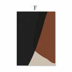 Abstraktne beež must figuur geomeetrilised kujundid must valge seinakunst l&otilde;uendimaalid prindid plakatipildid interj&ouml;&ouml;ri kodu dekoratsioon 21X30cm No Frame