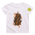 Merch A4 VladA4 T-s&auml;rk 100% puuvillane l&uuml;hikeste varrukatega T-s&auml;rk vabaaja poistele ja t&uuml;drukutele Lastele Beebi T-s&auml;rgid Naljakad graafilise tr&uuml;kiga T-s&auml;rgid 100 valge