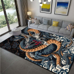 3D-draakoni mustriga vaibad elutoa libisemisvastane ala vaip, lapsed magamistoa matid joogamatt, suur vaip 40cm x 60cm