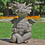 4 stiili V&auml;ike dinosauruse kuju meditatsioon skulptuur Draakoni meditatsiooniga kuju Vaigust k&auml;sit&ouml;&ouml; Kodukaunistus